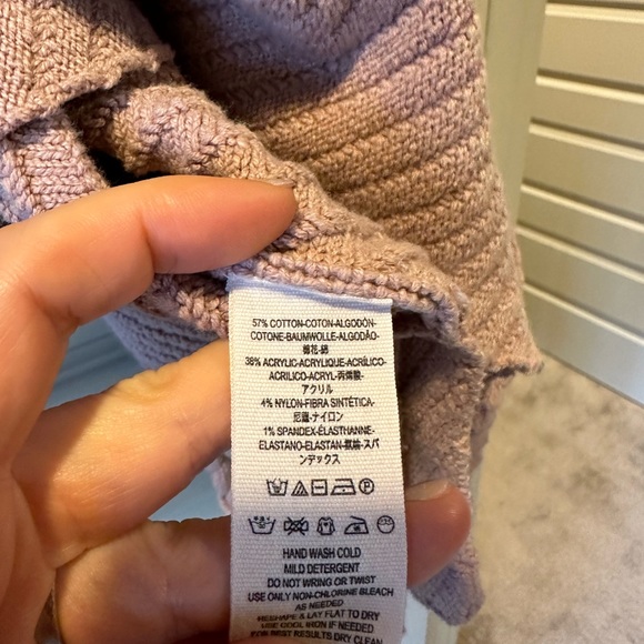 Free People I Can’t Wait Crop Sweater in Rose - Picture 7 of 8